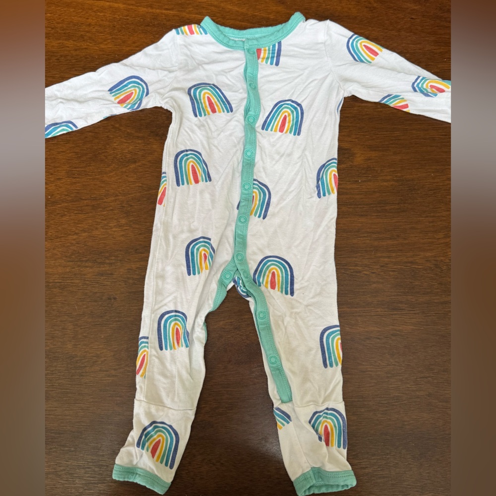 Kyte BABY Jade Rainbow Snap Romper 3-6